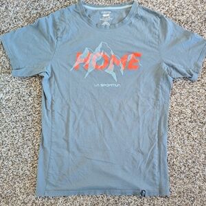 La Sportiva Oregon Home Blue Gray T-shirt Large